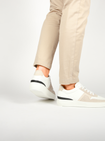 Blackstone MARBLE COLTON DG513 White sand Sneaker (low)