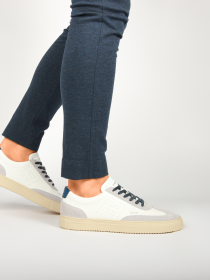 Blackstone SLATE HARPER PERF DG518 White blue Sneaker (low)